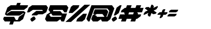 Nexokora Techno Italic Font OTHER CHARS