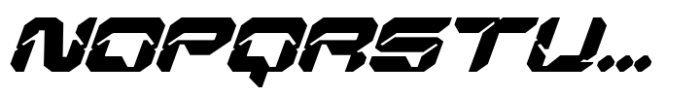 Nexokora Techno Italic Font UPPERCASE