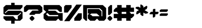 Nexokora Techno Regular Font OTHER CHARS