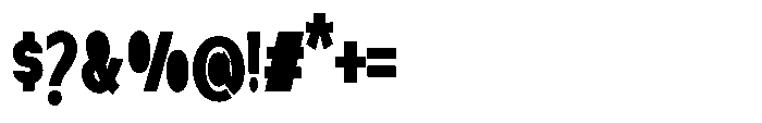 Nexora Black Condensed Font OTHER CHARS