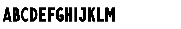 Nexora Black Condensed Font UPPERCASE