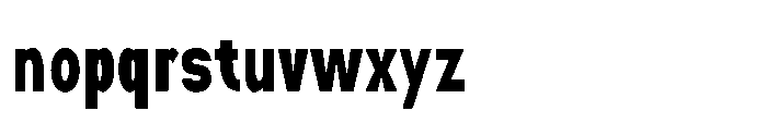 Nexora Black Condensed Font LOWERCASE