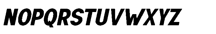 Nexora Black Oblique Font UPPERCASE
