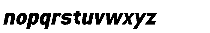 Nexora Black Oblique Font LOWERCASE