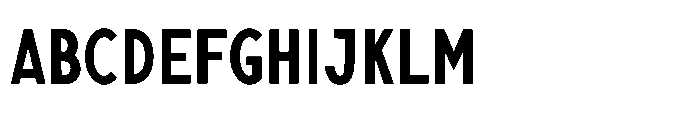 Nexora Bold Condensed Font UPPERCASE