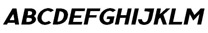 Nexora Bold Expanded Oblique Font UPPERCASE