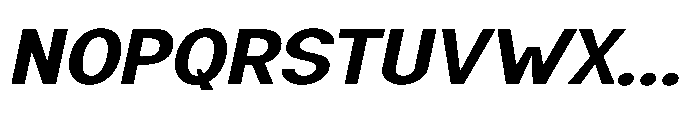 Nexora Bold Expanded Oblique Font UPPERCASE