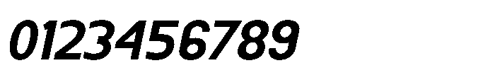Nexora Bold Oblique Font OTHER CHARS