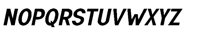 Nexora Bold Oblique Font UPPERCASE