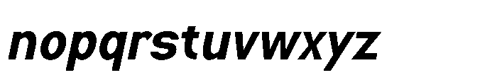 Nexora Bold Oblique Font LOWERCASE