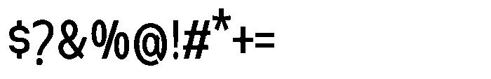 Nexora Condensed Font OTHER CHARS