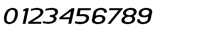 Nexora Expanded Oblique Font OTHER CHARS