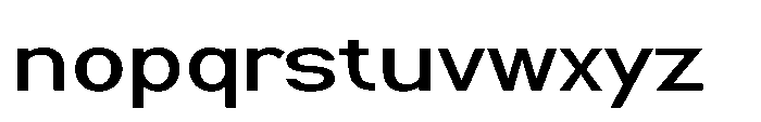 Nexora Expanded Font LOWERCASE