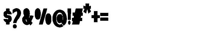 Nexora Extra Black Condensed Font OTHER CHARS