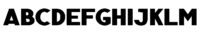Nexora Extra Black Expanded Font UPPERCASE