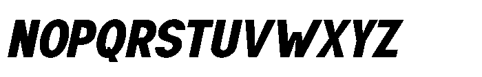 Nexora Extra Black Oblique Font UPPERCASE