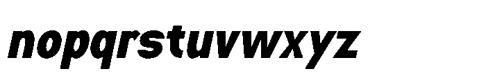 Nexora Extra Black Oblique Font LOWERCASE