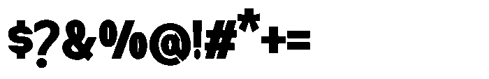 Nexora Extra Black Font OTHER CHARS