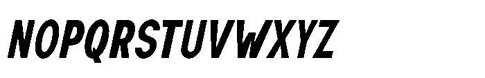 Nexora Extra Bold Condensed Oblique Font UPPERCASE