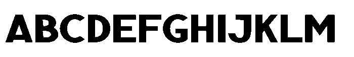 Nexora Extra Bold Expanded Font UPPERCASE