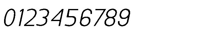 Nexora Extra Condensed Oblique Font OTHER CHARS