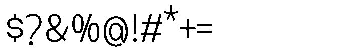 Nexora Extra Condensed Font OTHER CHARS