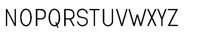 Nexora Extra Condensed Font UPPERCASE