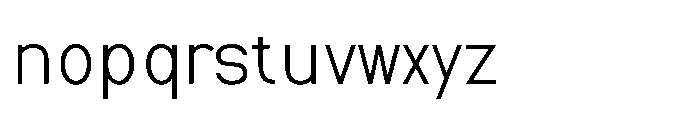 Nexora Extra Condensed Font LOWERCASE