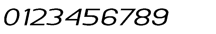 Nexora Extra Light Expanded Oblique Font OTHER CHARS