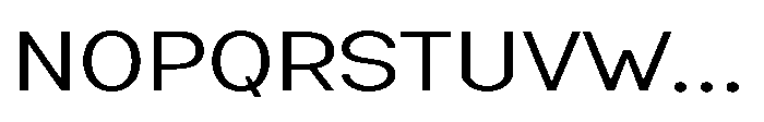 Nexora Extra Light Expanded Font UPPERCASE