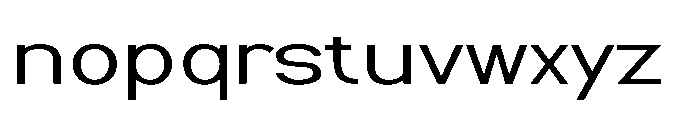 Nexora Extra Light Expanded Font LOWERCASE