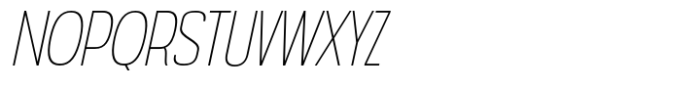Nexora Extra Light Italic Font UPPERCASE