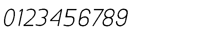 Nexora Hairline Condensed Oblique Font OTHER CHARS