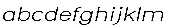 Nexora Hairline Expanded Oblique FONT