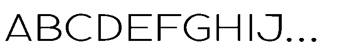 Nexora Hairline Expanded Font UPPERCASE