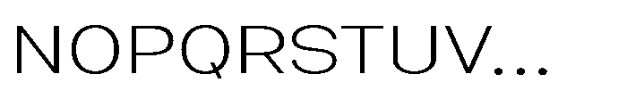 Nexora Hairline Expanded Font UPPERCASE