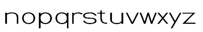 Nexora Hairline Expanded Font LOWERCASE