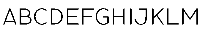 Nexora Hairline Font UPPERCASE