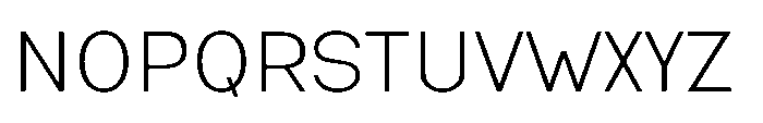 Nexora Hairline Font UPPERCASE