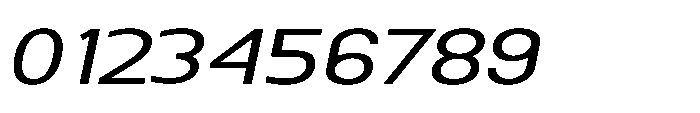 Nexora Light Expanded Oblique Font OTHER CHARS
