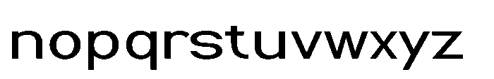 Nexora Light Expanded Font LOWERCASE