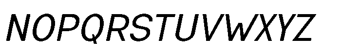 Nexora Light Oblique Font UPPERCASE