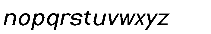 Nexora Light Oblique Font LOWERCASE