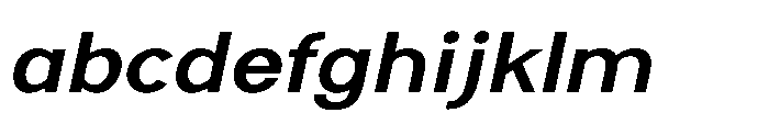 Nexora Medium Expanded Oblique FONT