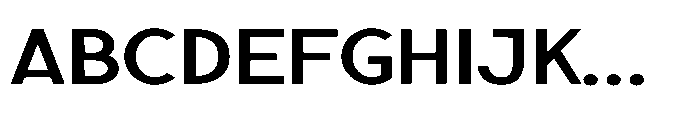 Nexora Medium Expanded Font UPPERCASE