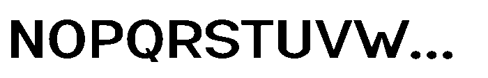 Nexora Medium Expanded Font UPPERCASE