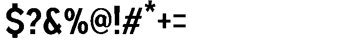 Nexora Naura Condensed Font OTHER CHARS