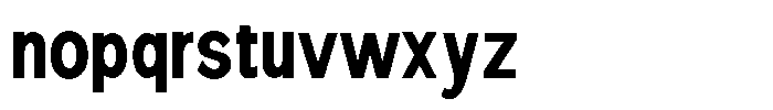 Nexora Naura Condensed Font LOWERCASE