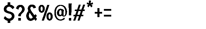 Nexora Naura Extra Condensed Font OTHER CHARS