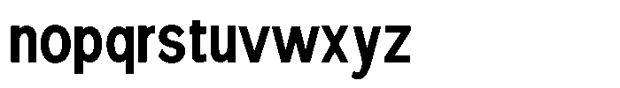 Nexora Naura Extra Condensed Font LOWERCASE